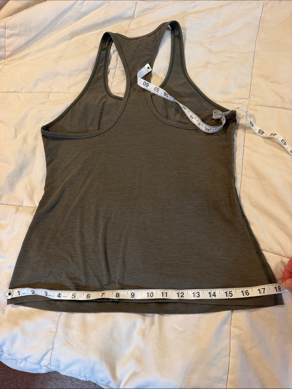 NOBULL Olive Racerback Training Tank - Picture 5 of 7